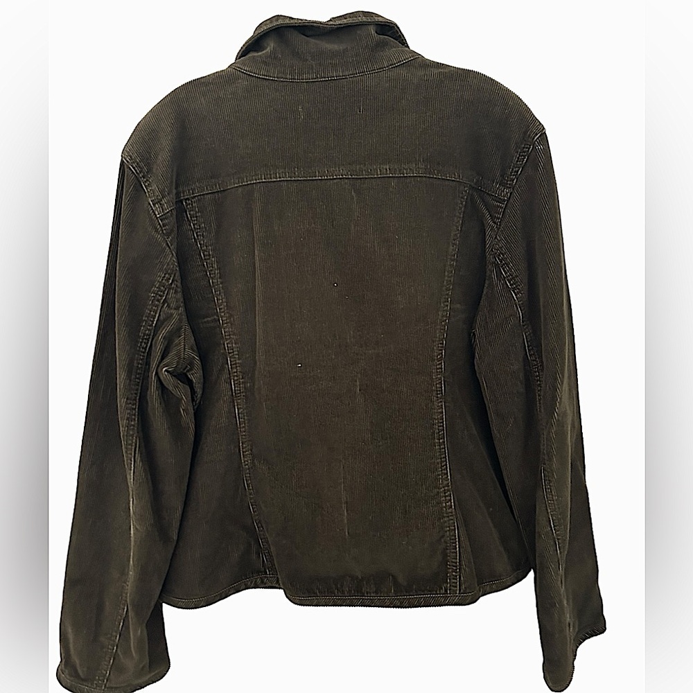 AMI Brown Denim Corduroy‎ Jean Jacket Size XL - Picture 3 of 6